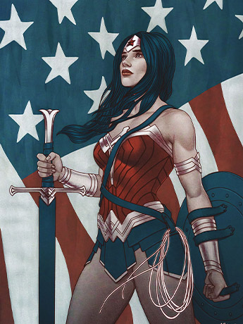 DC Comics Wonder Woman (Star Spangled Banner) MightyPrint Wall Art Gallery Image 2