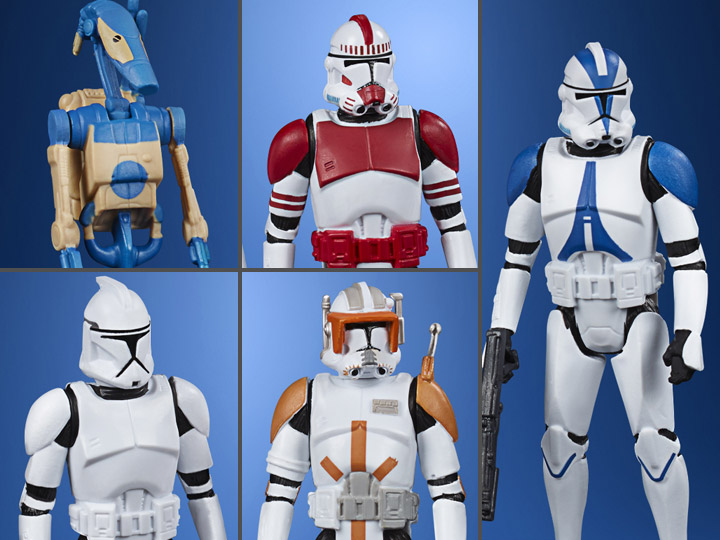 Star Wars Celebrate the Saga Galactic Republic 3.75" Pack of 5 Figures Gallery Image 1