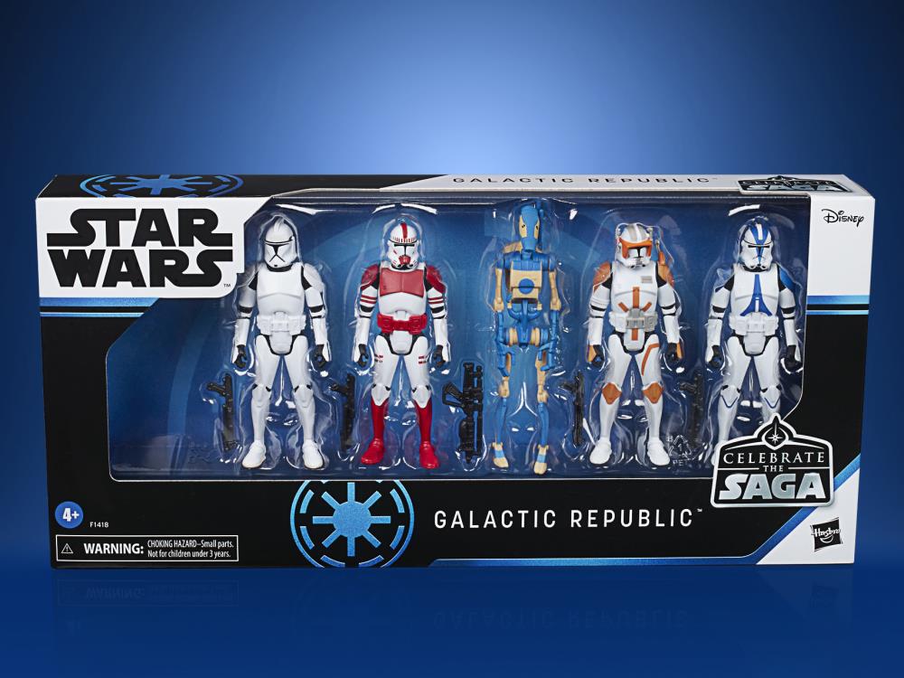 Star Wars Celebrate the Saga Galactic Republic 3.75" Pack of 5 Figures Gallery Image 5