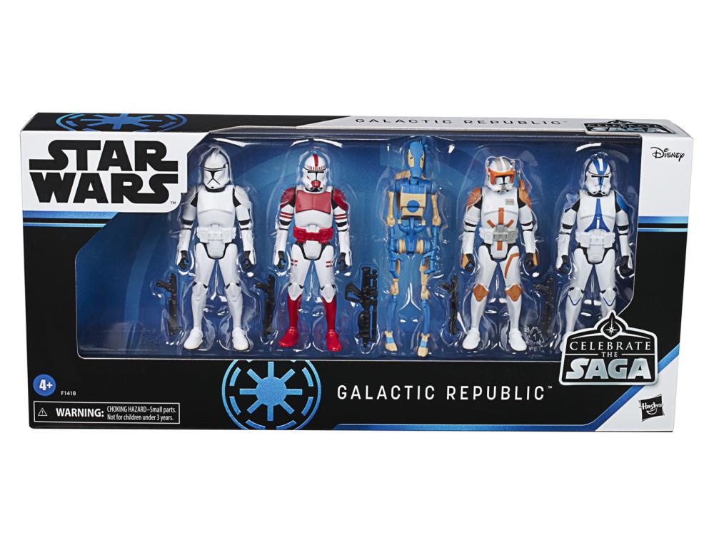 Star Wars Celebrate the Saga Galactic Republic 3.75" Pack of 5 Figures Gallery Image 7