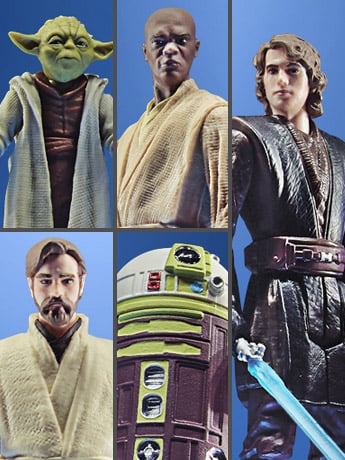 Star Wars Celebrate the Saga Jedi Order 3.75" Pack of 5 Figures Gallery Image 2