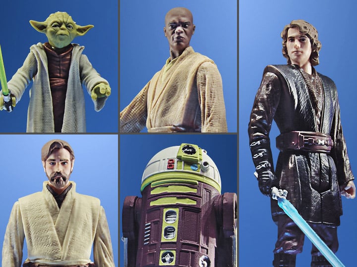 Star Wars Celebrate the Saga Jedi Order 3.75" Pack of 5 Figures Gallery Image 1