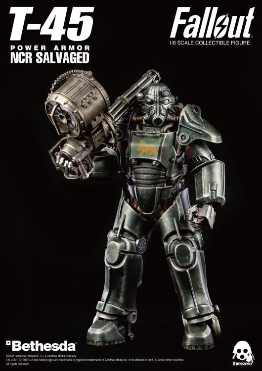 Fallout T-45 NCR Salvaged Power Armor 1/6 Scale Figure