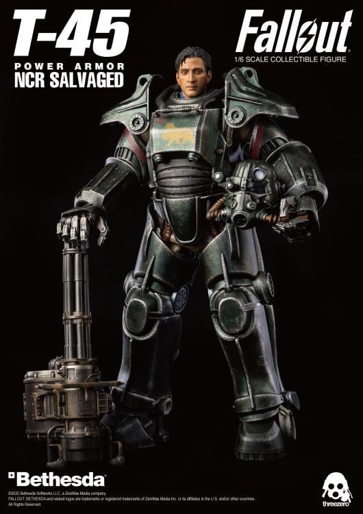 Fallout T-45 NCR Salvaged Power Armor 1/6 Scale Figure