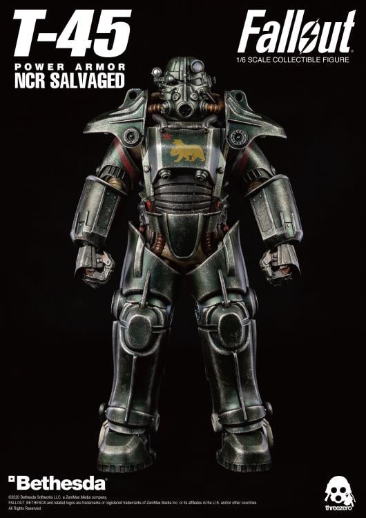 Fallout T-45 NCR Salvaged Power Armor 1/6 Scale Figure