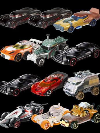 Star Wars Hot Wheels 1:64 Scale Character Car Wave 05 - Case of 12 Gallery Image 2