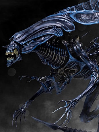 Alien Queen (Alien vs. Predator) in doos Hiya Toys | Old School Toys