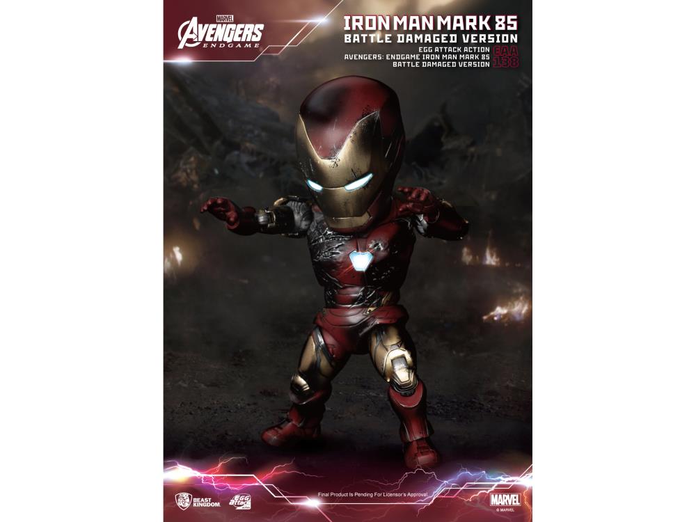 Avengers: Endgame Egg Attack Action EAA-138 Iron Man MK-85 (Battle Damage) Gallery Image 3