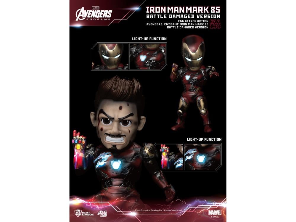 Avengers: Endgame Egg Attack Action EAA-138 Iron Man MK-85 (Battle Damage) Gallery Image 10