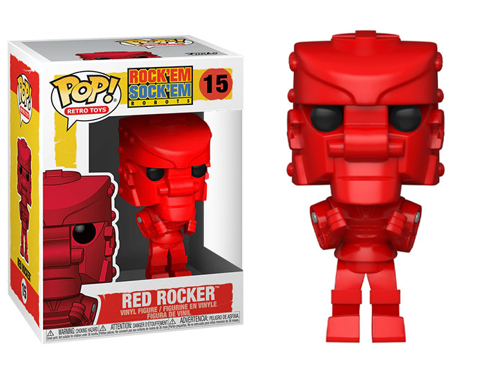 Pop! Mattel Retro Toys: Rock 'Em Sock 'Em Robots - Red Rocker Gallery Image 1