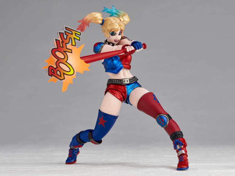 DC Comics Amazing Yamaguchi Revoltech No.015EX Harley Quinn (New Color Ver.) Action Figure Gallery Image 10
