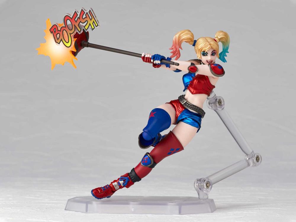 DC Comics Amazing Yamaguchi Revoltech No.015EX Harley Quinn (New Color Ver.) Action Figure Gallery Image 7