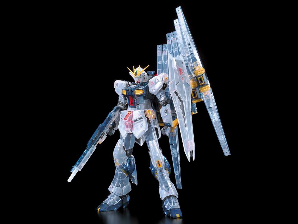 Mobile Suit Gundam: Char's Counterattack RG Nu Gundam (Clear Color) Limited Package Exclusive 1/144 Scale Model Kit Gallery Image 3