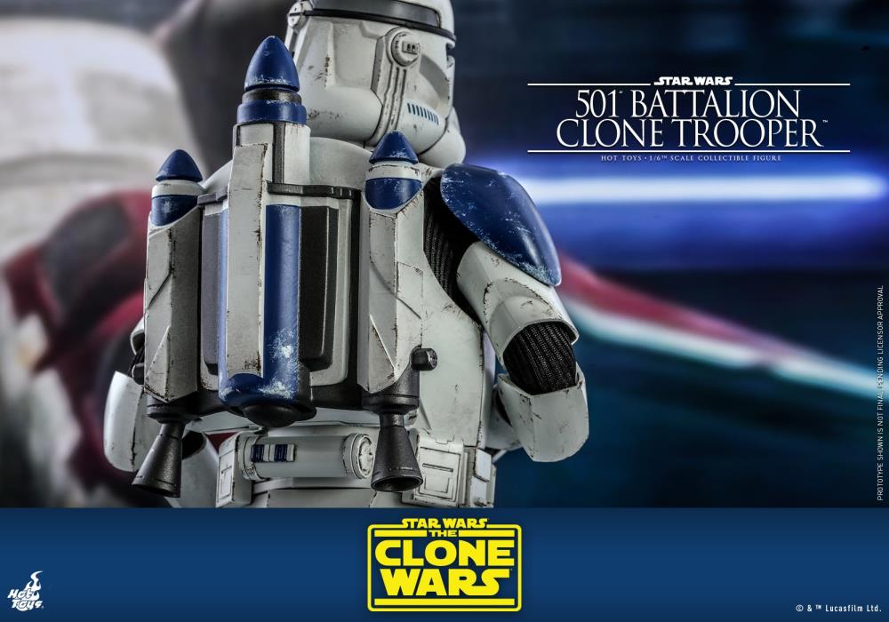 Star Wars: The Clone Wars TMS022 501st Battalion Clone Trooper 1/6th Scale Figure Gallery Image 11