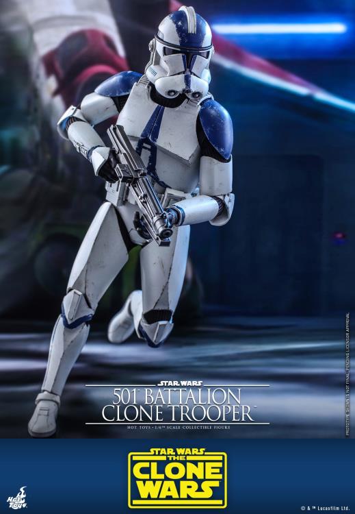 Star Wars: The Clone Wars TMS022 501st Battalion Clone Trooper 1/6th Scale Figure Gallery Image 6