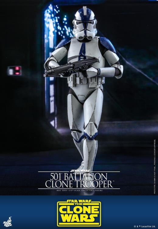 Star Wars: The Clone Wars TMS022 501st Battalion Clone Trooper 1/6th Scale Figure Gallery Image 7