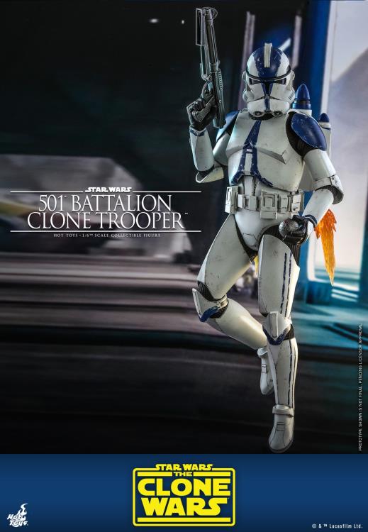 Star Wars: The Clone Wars TMS022 501st Battalion Clone Trooper 1/6th Scale Figure Gallery Image 3