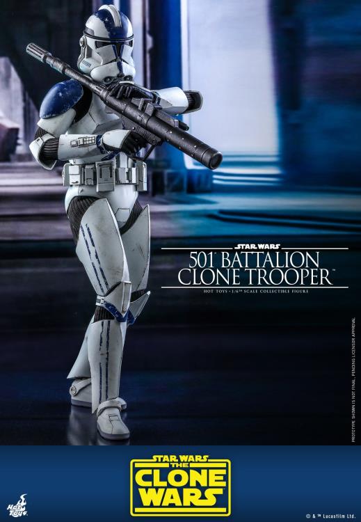 Star Wars: The Clone Wars TMS022 501st Battalion Clone Trooper 1/6th Scale Figure Gallery Image 4