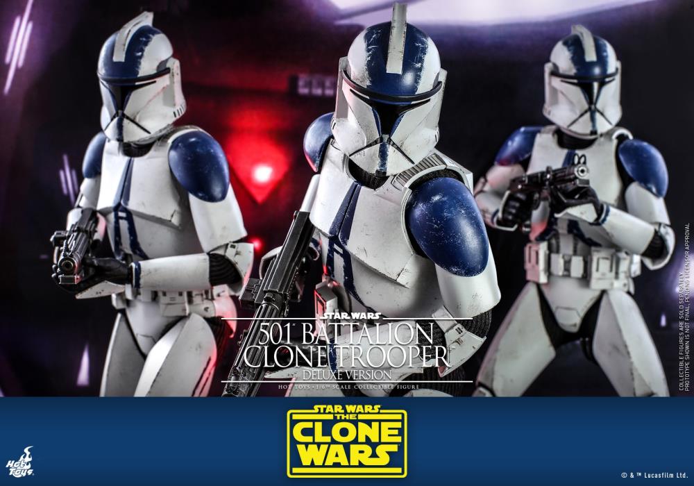 Star Wars: The Clone Wars TMS023 501st Battalion Clone Trooper (Deluxe) 1/6th Scale Figure Gallery Image 17