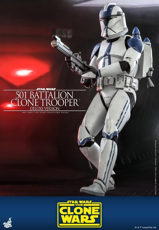 Star Wars: The Clone Wars TMS023 501st Battalion Clone Trooper (Deluxe) 1/6th Scale Figure Gallery Image 11