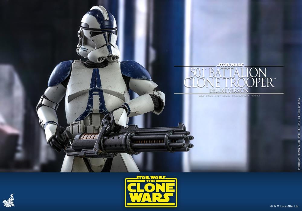 Star Wars: The Clone Wars TMS023 501st Battalion Clone Trooper (Deluxe) 1/6th Scale Figure Gallery Image 18