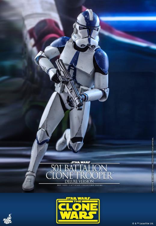 Star Wars: The Clone Wars TMS023 501st Battalion Clone Trooper (Deluxe) 1/6th Scale Figure Gallery Image 9