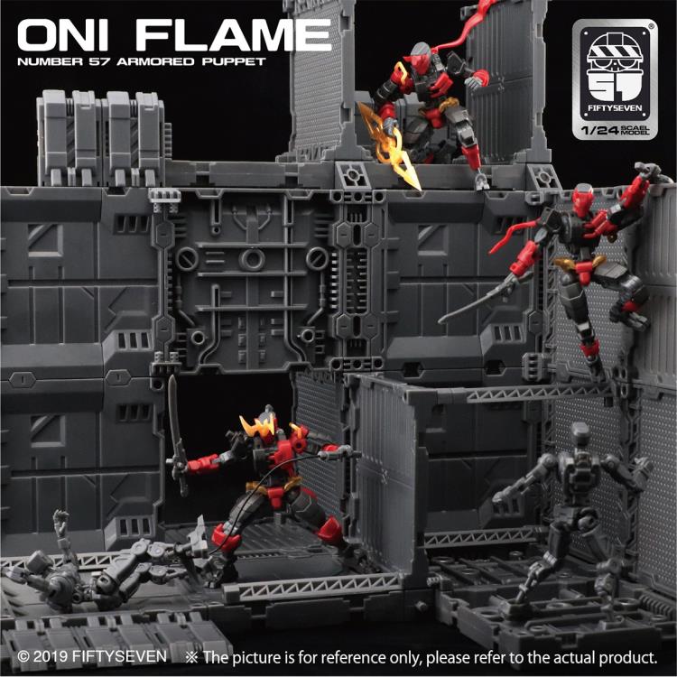 Number 57 Armored Puppet Oni Flame 1/24 Scale Model Kit Gallery Image 10