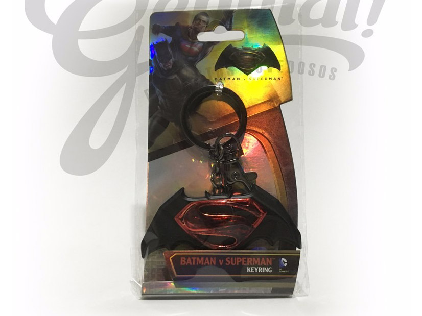 Batman v Superman Logo Pewter Keychain Gallery Image 3