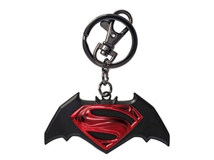 Batman v Superman Logo Pewter Keychain Gallery Image 1