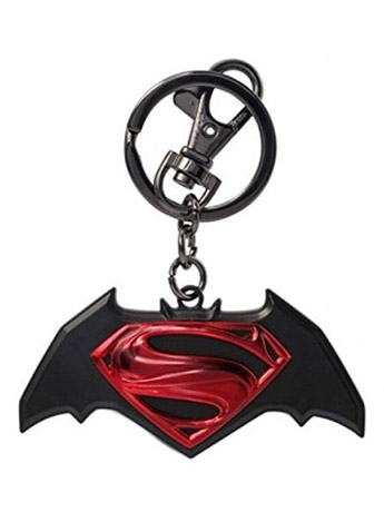 Batman v Superman Logo Pewter Keychain Gallery Image 2