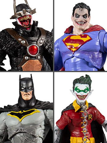 Dark Multiverse DC Multiverse Wave 2 Set of 4 Action Figures (Collect to Build: The Merciless) Gallery Image 2