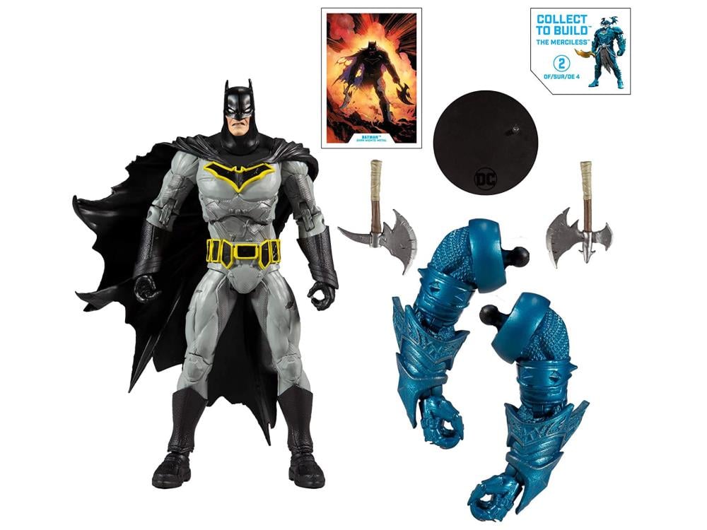 Dark Multiverse DC Multiverse Wave 2 Set of 4 Action Figures (Collect to Build: The Merciless) Gallery Image 9