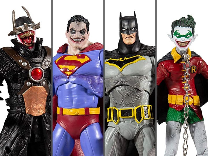 Dark Multiverse DC Multiverse Wave 2 Set of 4 Action Figures (Collect to Build: The Merciless) Gallery Image 1