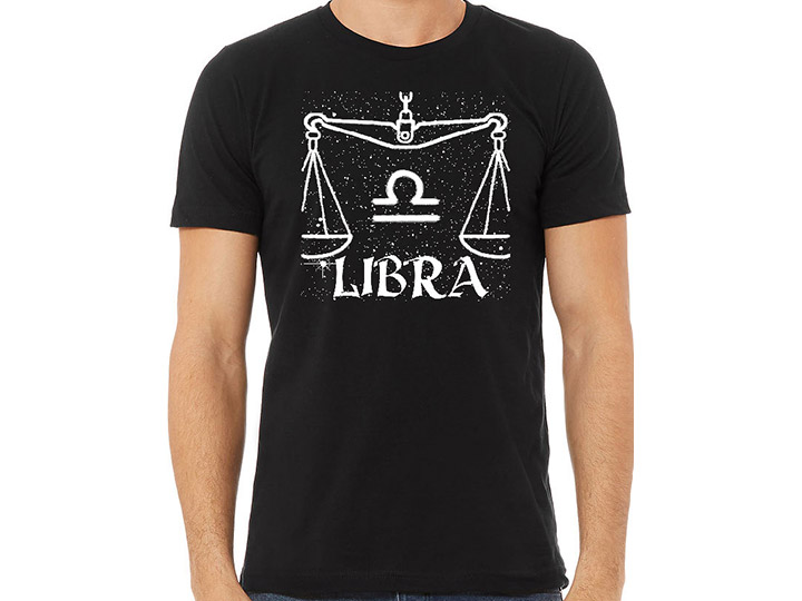 Zodiac Libra T-Shirt Gallery Image 1