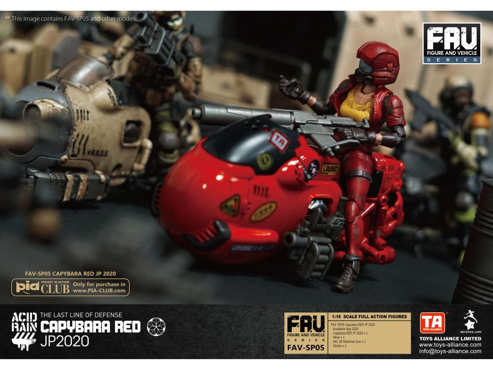 Acid Rain FAV-SP05 Capybara RED JP 2020 Action Figure Set