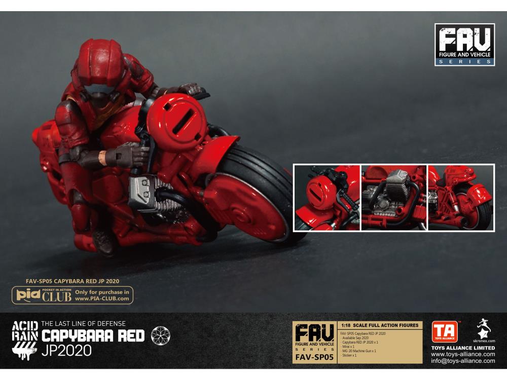 Acid Rain FAV-SP05 Capybara RED JP 2020 Action Figure Set Gallery Image 7