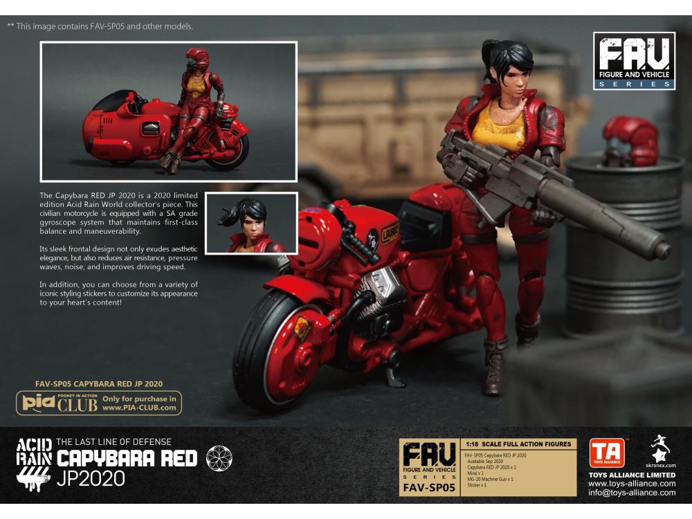 Acid Rain FAV-SP05 Capybara RED JP 2020 Action Figure Set