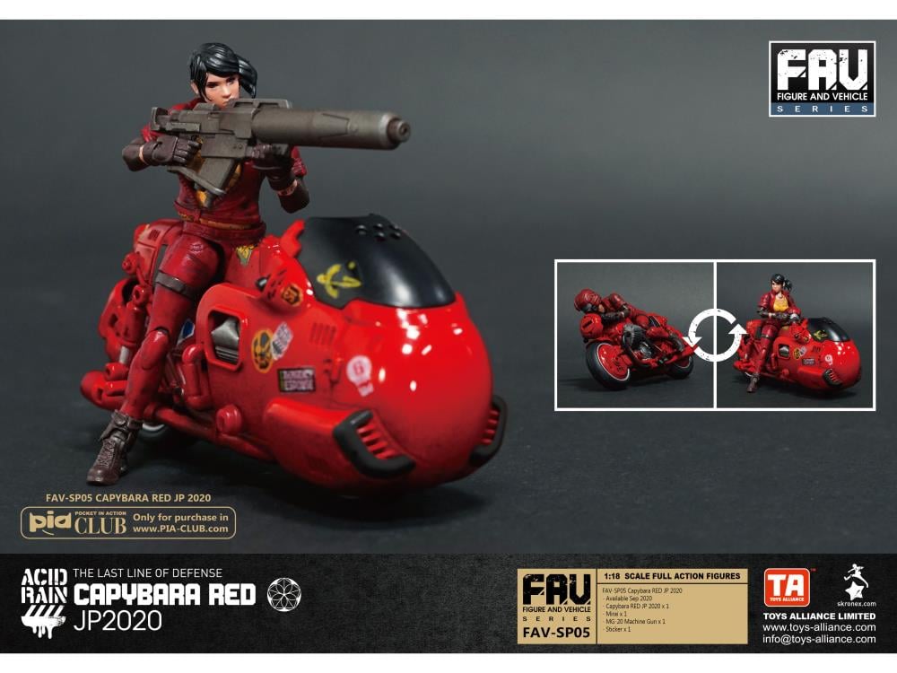 Acid Rain FAV-SP05 Capybara RED JP 2020 Action Figure Set