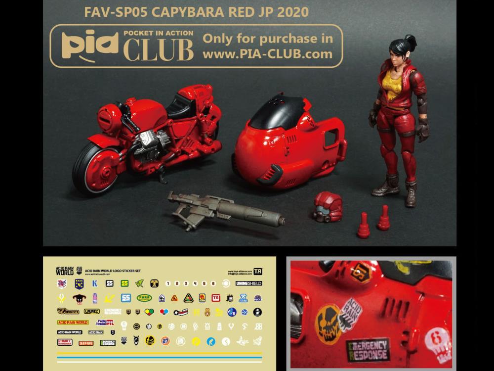 Acid Rain FAV-SP05 Capybara RED JP 2020 Action Figure Set