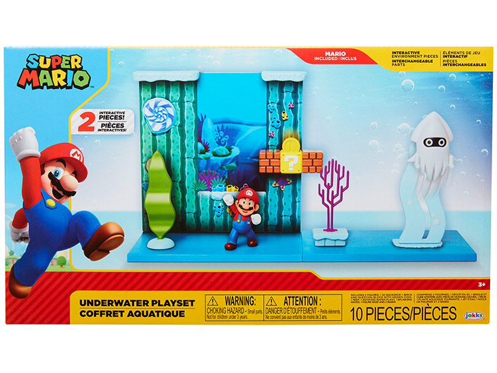 Super Mario 2.50" Underwater Playset Gallery Image 1