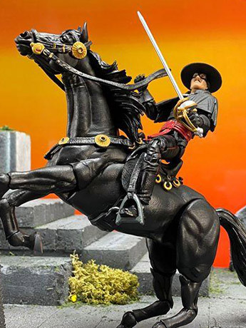 Zorro Hero H.A.C.K.S. Zorro & Tornado Figure & Steed Pack Gallery Image 2