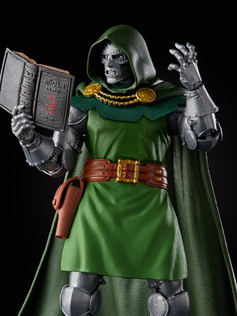 Fantastic Four Marvel Legends Retro Collection Doctor Doom Action Figure Gallery Image 2