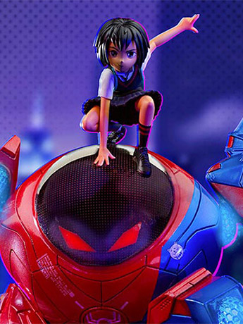 Spider-Man: Into the Spider-Verse Battle Diorama Series Peni Parker & SP//dr 1/10 Art Scale Statue Gallery Image 2