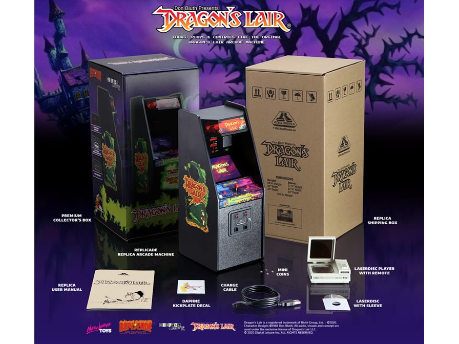 Dragon's Lair RepliCade Amusements 1/6 Scale Arcade Cabinet Gallery Image 3