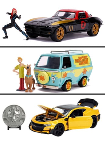 Hollywood Rides 1/24 Scale Set of 3 Die-Cast Vehicles Gallery Image 2