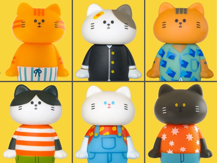 Good Day Neko Series 1 Box of 6 Figures Gallery Image 1