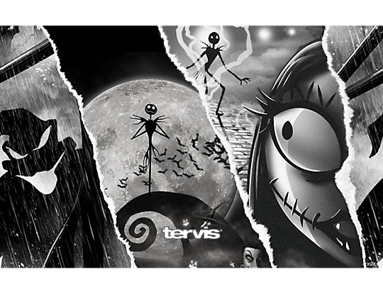 The Nightmare Before Christmas Torn Collage Stainless Steel Tumbler Gallery Image 3