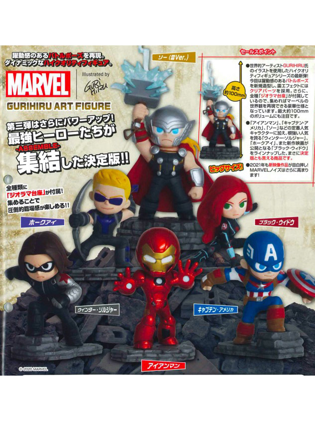 Marvel The Avengers Gurihiru Vol 3. Bag of 8 Capsule Toys Gallery Image 2