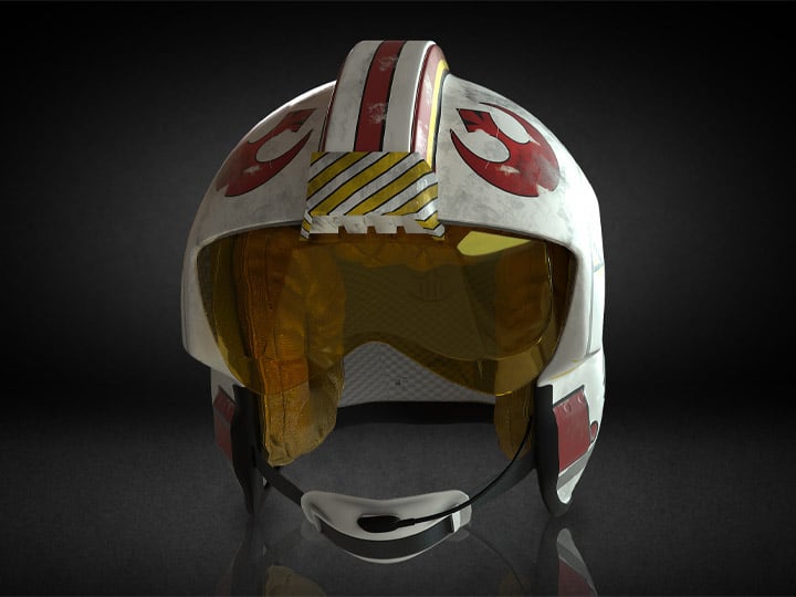 Star Wars: The Black Series Luke Skywalker (Battle Simulation) 1:1 Scale Wearable Helmet (Electronic) (Reissue) Gallery Image 1