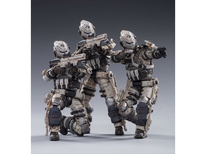 Battle for the Stars Free Truism 20th Legion White Viper Squad 1/18 Scale Figure Package Gallery Image 16